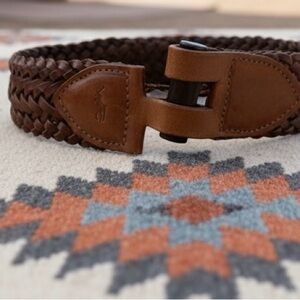 Vintage Ralph Lauren Braided Leather Belt